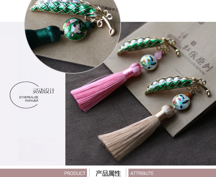 Ethnic Pea Design Brooches for Scarves/cardigans