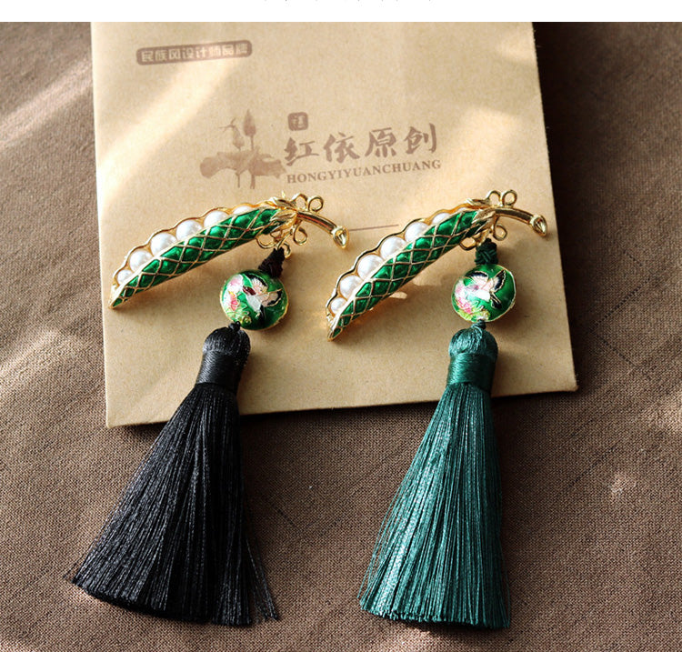 Ethnic Pea Design Brooches for Scarves/cardigans