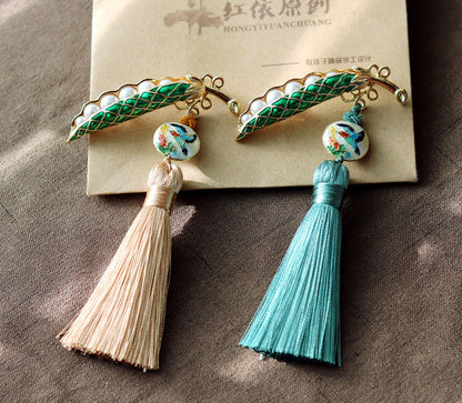 Ethnic Pea Design Brooches for Scarves/cardigans
