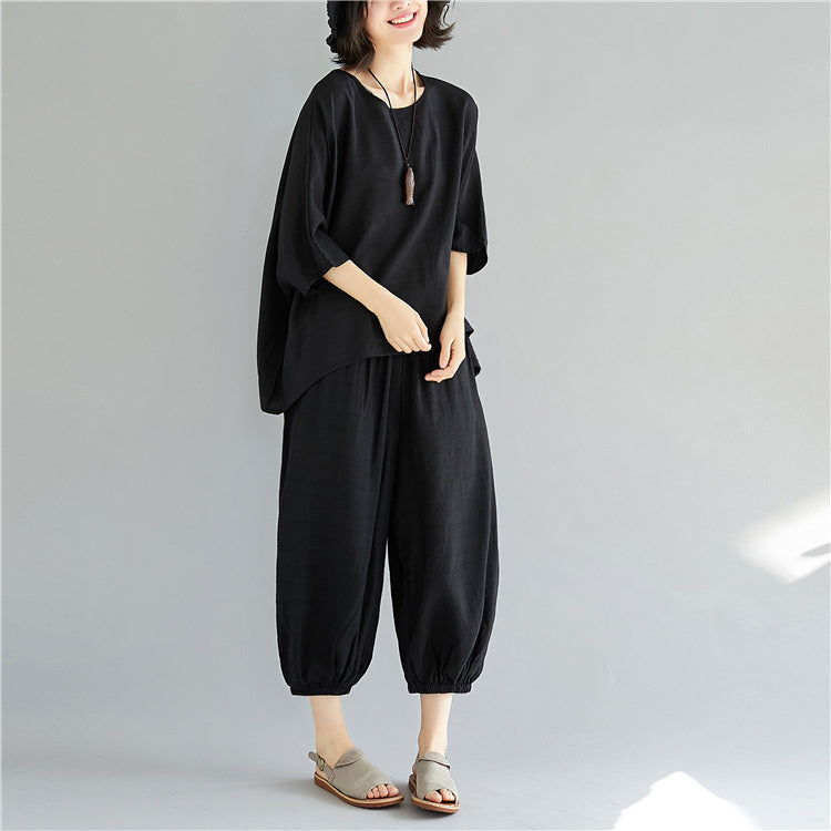 Ethnic Women Summer Plus Sizes Two Pieces Suits
