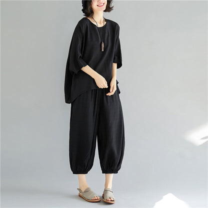 Ethnic Women Summer Plus Sizes Two Pieces Suits
