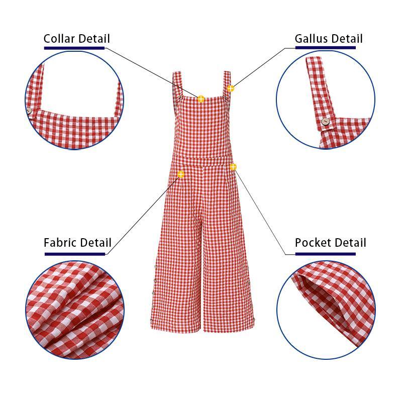 Casual Women Overalls Loose Wide Leg Jumpsuits