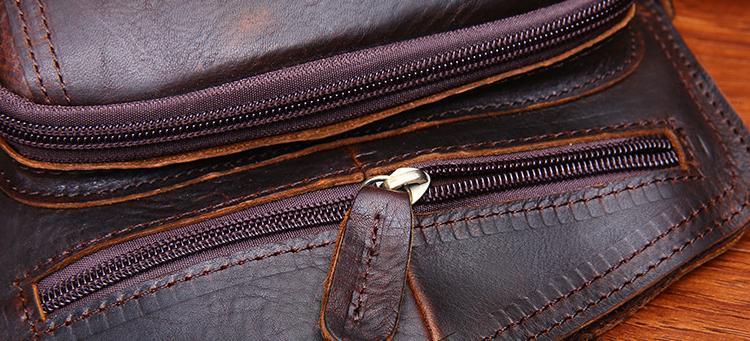 Personalized Handmade Leather Small Shoulder Bag-STYLEGOING