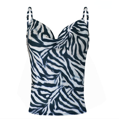 Sexy Chiffon Spagetti Straps Women Crop Tops
