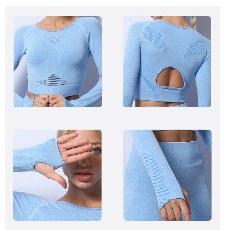 Sexy Sports Long Sleeves Yoga Suits