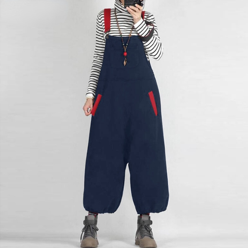 New Split Joint Casual Overalls Jumpsuits-STYLEGOING