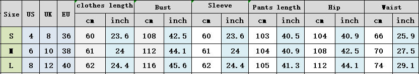 Casual Summer Long Sleeves Shirts and Pants Sleepwear