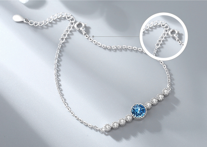 Romantic Luxury Crystal Sliver Bracelet for Women