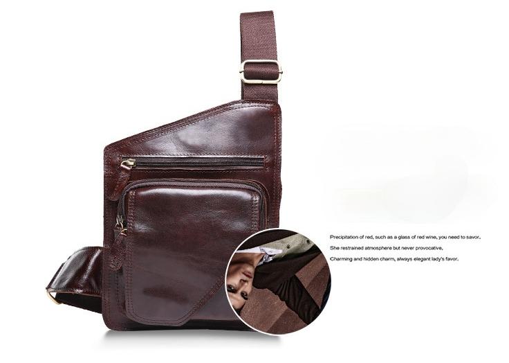 Personalized Handmade Leather Small Shoulder Bag-STYLEGOING