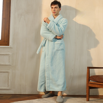 Luxury His-and-hers Winter Warm Sleepwear Robe