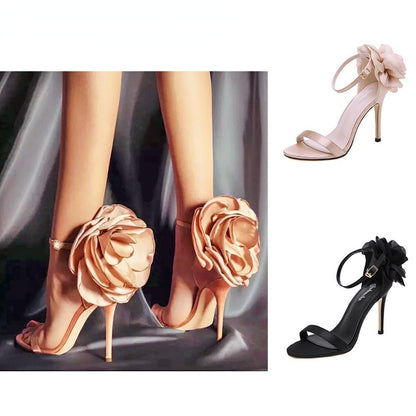 Sexy Flower Design High Heels Night Party Sandals