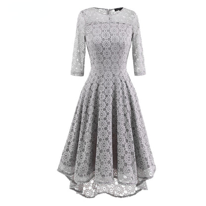 Elegant Round Neck Lace Dresses
