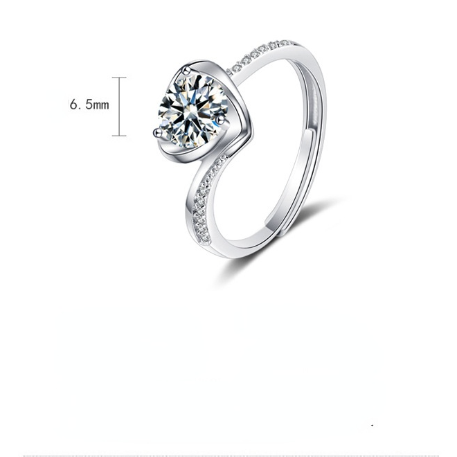 Fashion Sweetheart Design Silver Rings for Women