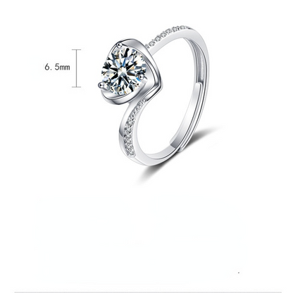 Fashion Sweetheart Design Silver Rings for Women