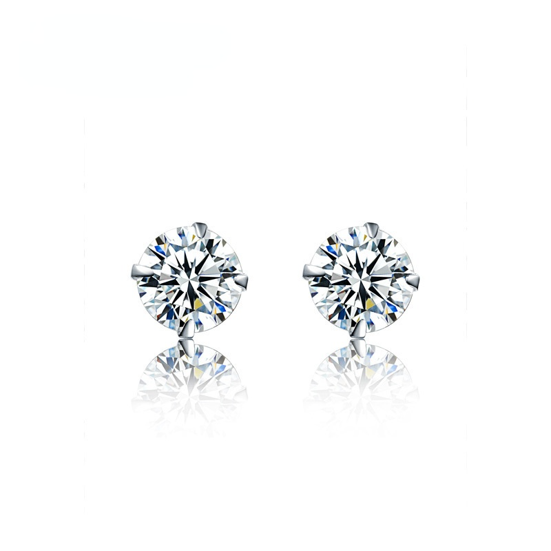 Fashion Sterling Sliver Zircon Studs
