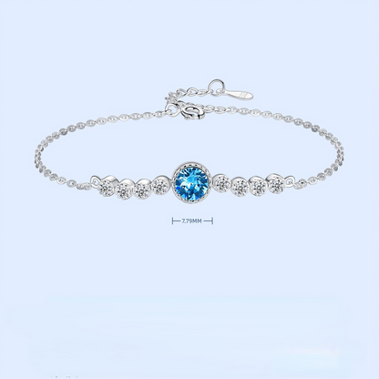 Romantic Luxury Crystal Sliver Bracelet for Women