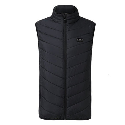 Fashion Men Women Coat Intelligent USB Electric Heating Thermal Warm Winter Heated Vest