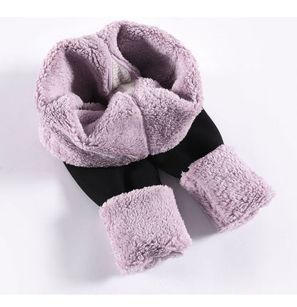 Winter Warm Velvet High Waist Pants Leggings
