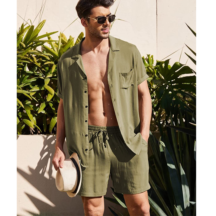 Casual Summer Men's Short Sleeves T Shirts and Shorts
