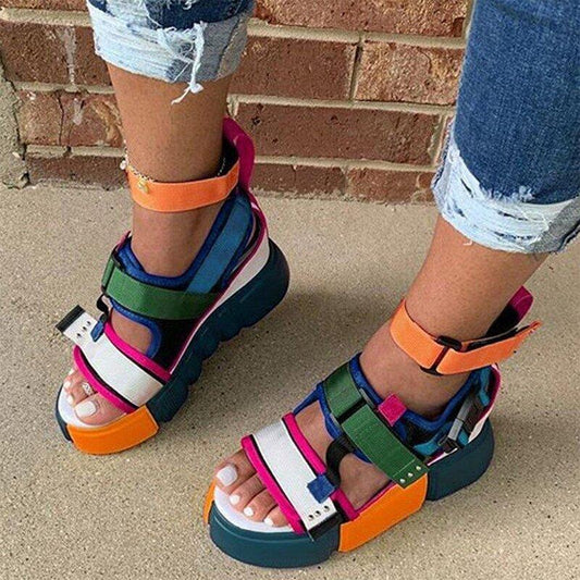Summer Open Toe Platform Casual Sandals-STYLEGOING