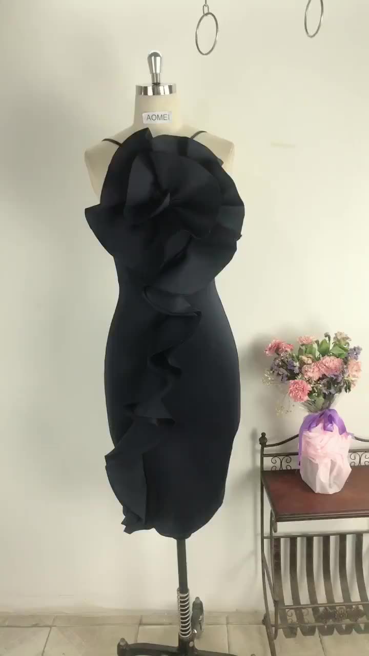 Sexy High Waist Bodycon Ruffled Dresses