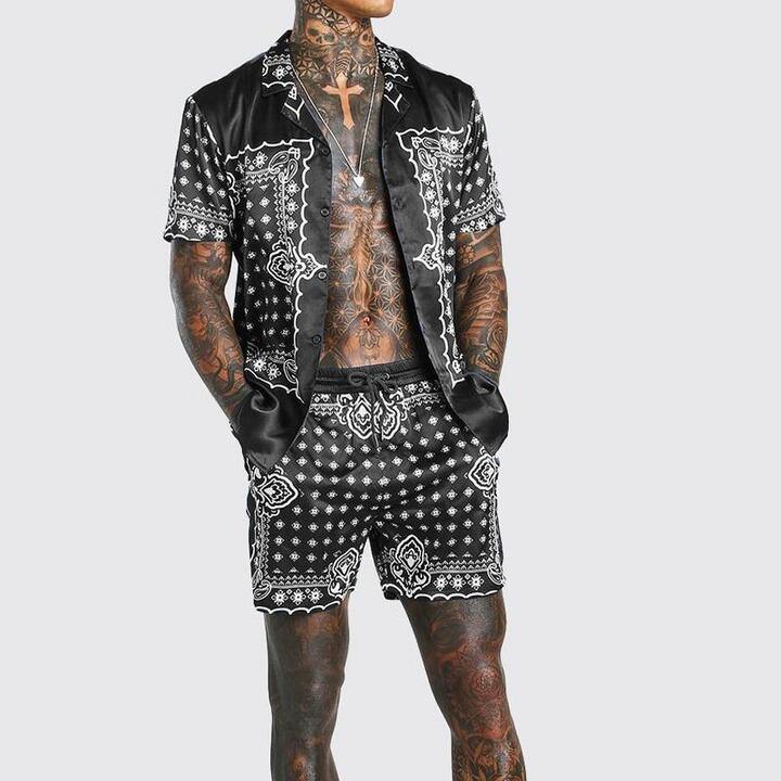 Men Casual Short Sleeves T-Shirts&Shorts-STYLEGOING