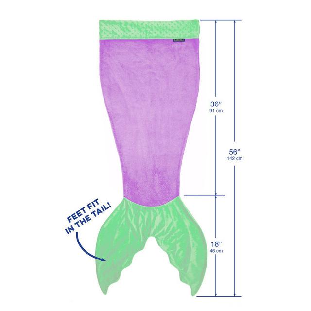 Shark Mermaid Tail Blanket Children Kids Mermaid Blanket-2-150x50cm-Free Shipping at meselling99