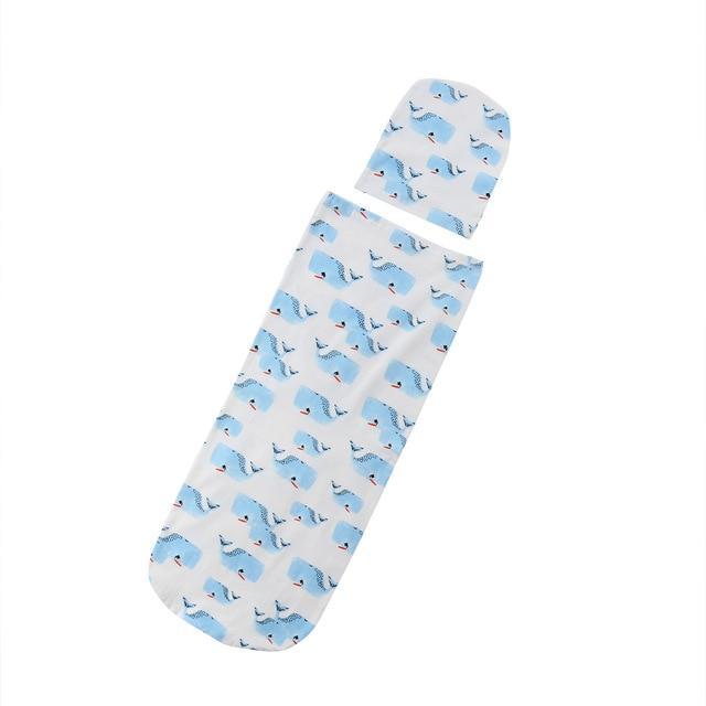 Newborn Baby Blankets Printed Newborn Infant Baby Boys Girls Sleeping Swaddle with Hats-A-Free Shipping at meselling99