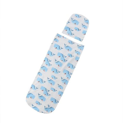 Newborn Baby Blankets Printed Newborn Infant Baby Boys Girls Sleeping Swaddle with Hats-A-Free Shipping at meselling99