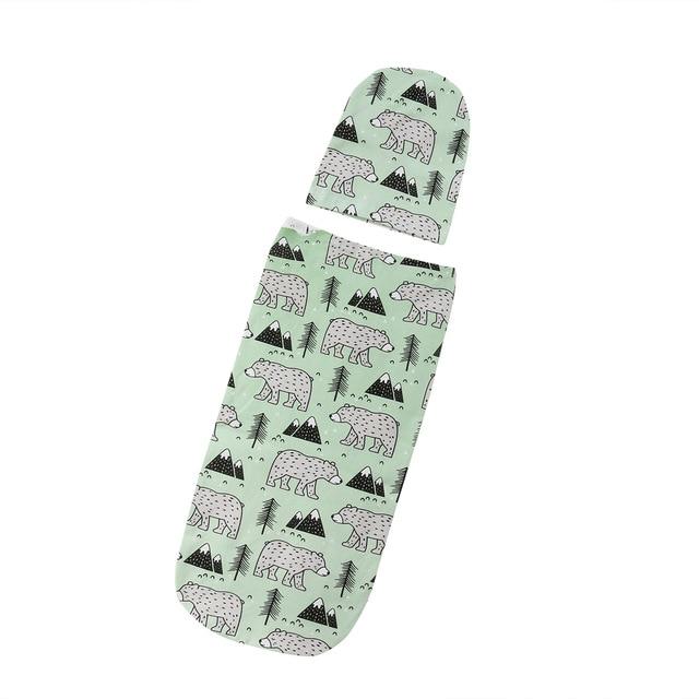 Newborn Baby Blankets Printed Newborn Infant Baby Boys Girls Sleeping Swaddle with Hats-J-Free Shipping at meselling99