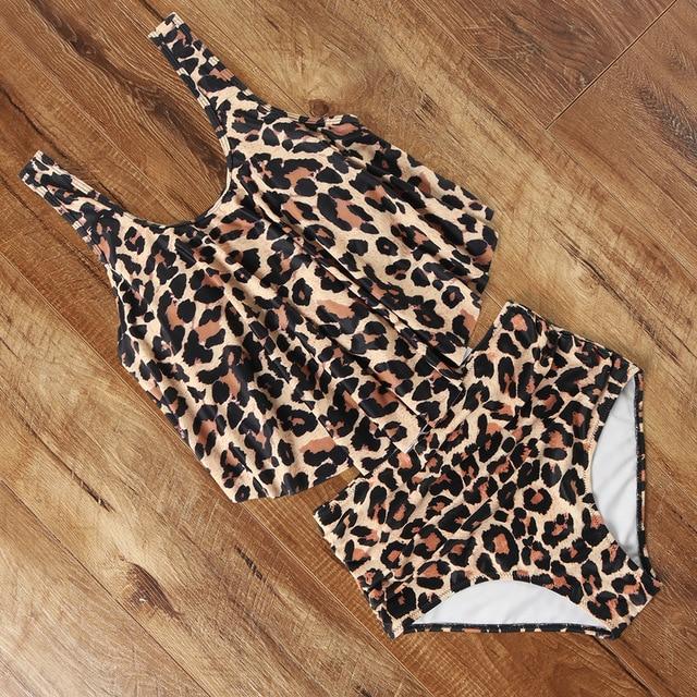 Leopard High Waist Animal Print Bikini-STYLEGOING
