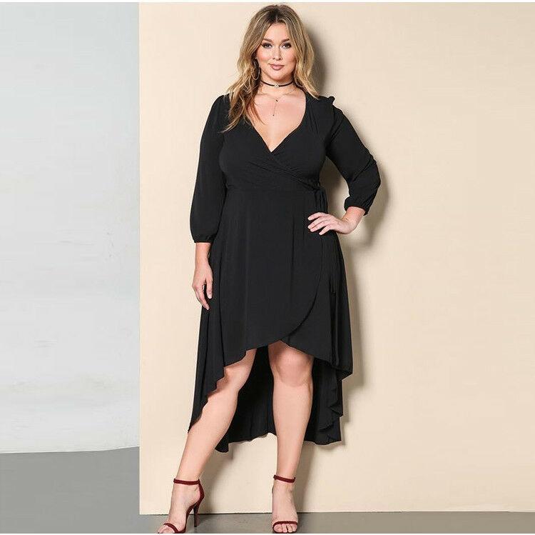 Plus Size Evening Cocktail Prom Dresses-STYLEGOING
