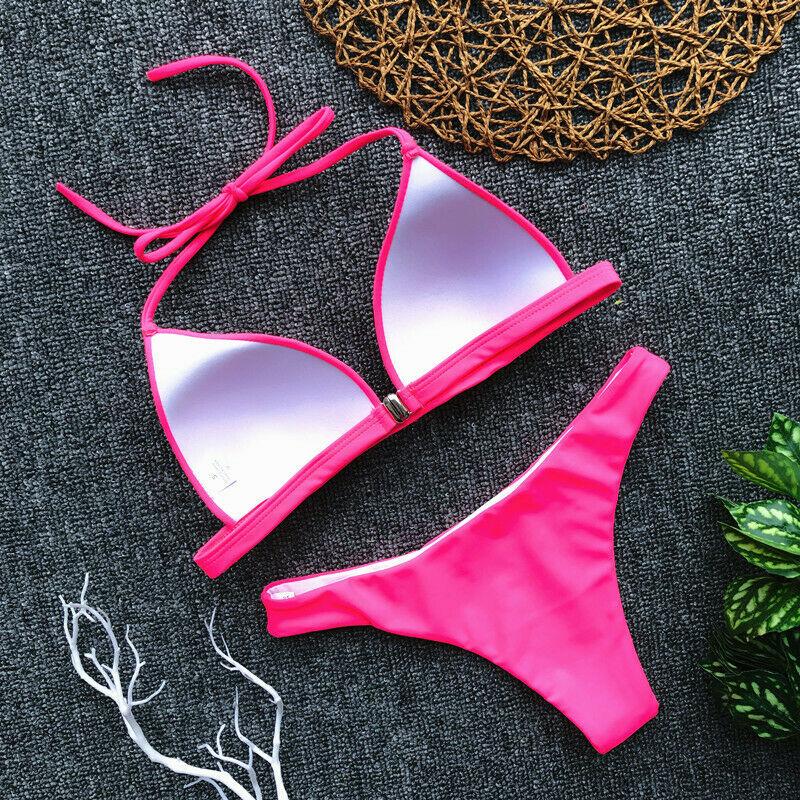 Womens Swimwear Triangle Bikini Set-STYLEGOING