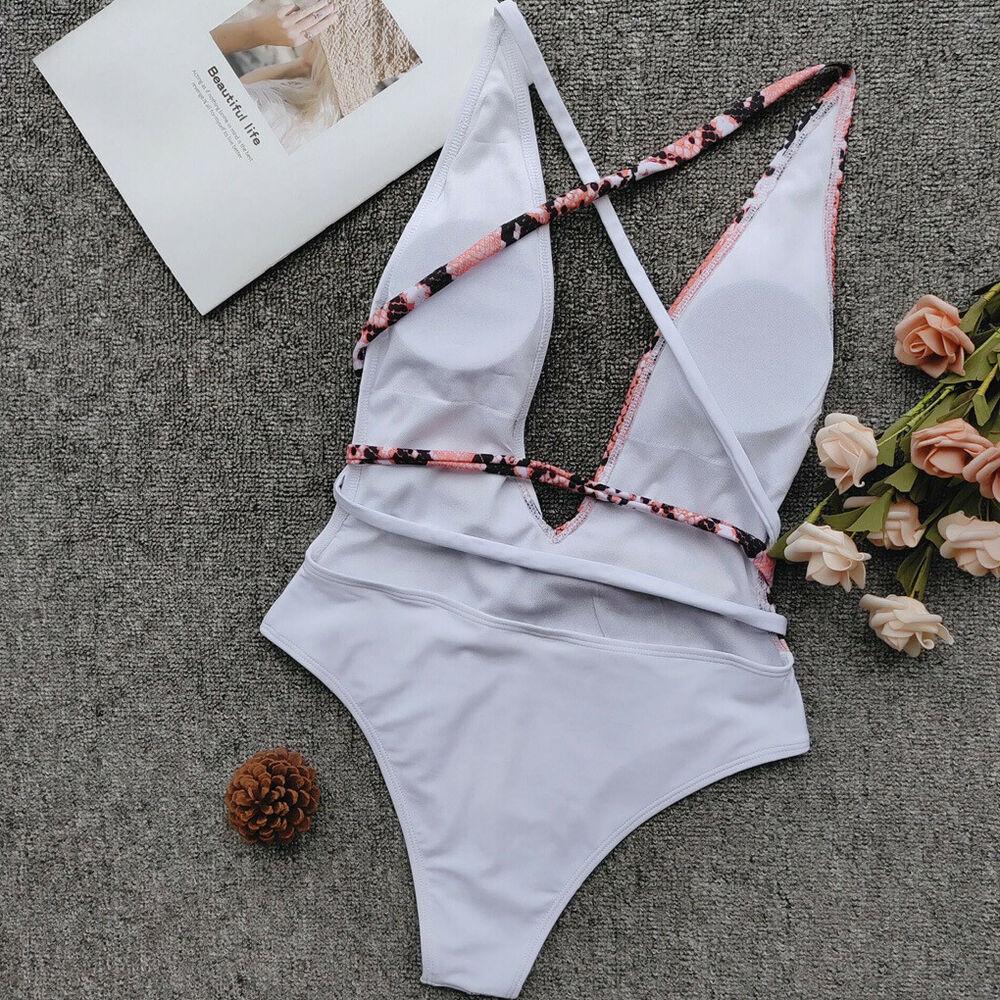 Sexy Snake Monokini Bikini Swimsuit-STYLEGOING