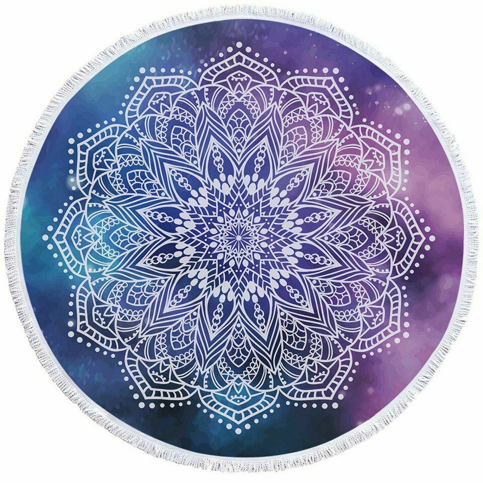Women Beach Round Tasse Towel-STYLEGOING