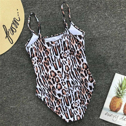 Leopard One Piece Bikini Set-STYLEGOING