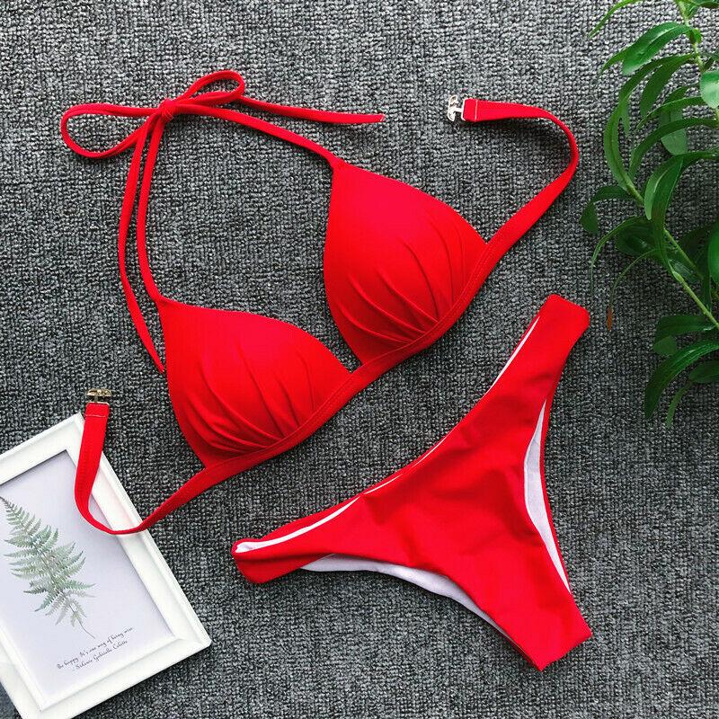 Womens Swimwear Triangle Bikini Set-STYLEGOING