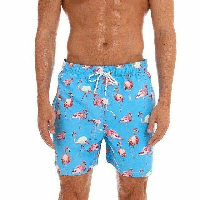 Men Swim Shorts Swimwear Beach Swimsuit-STYLEGOING
