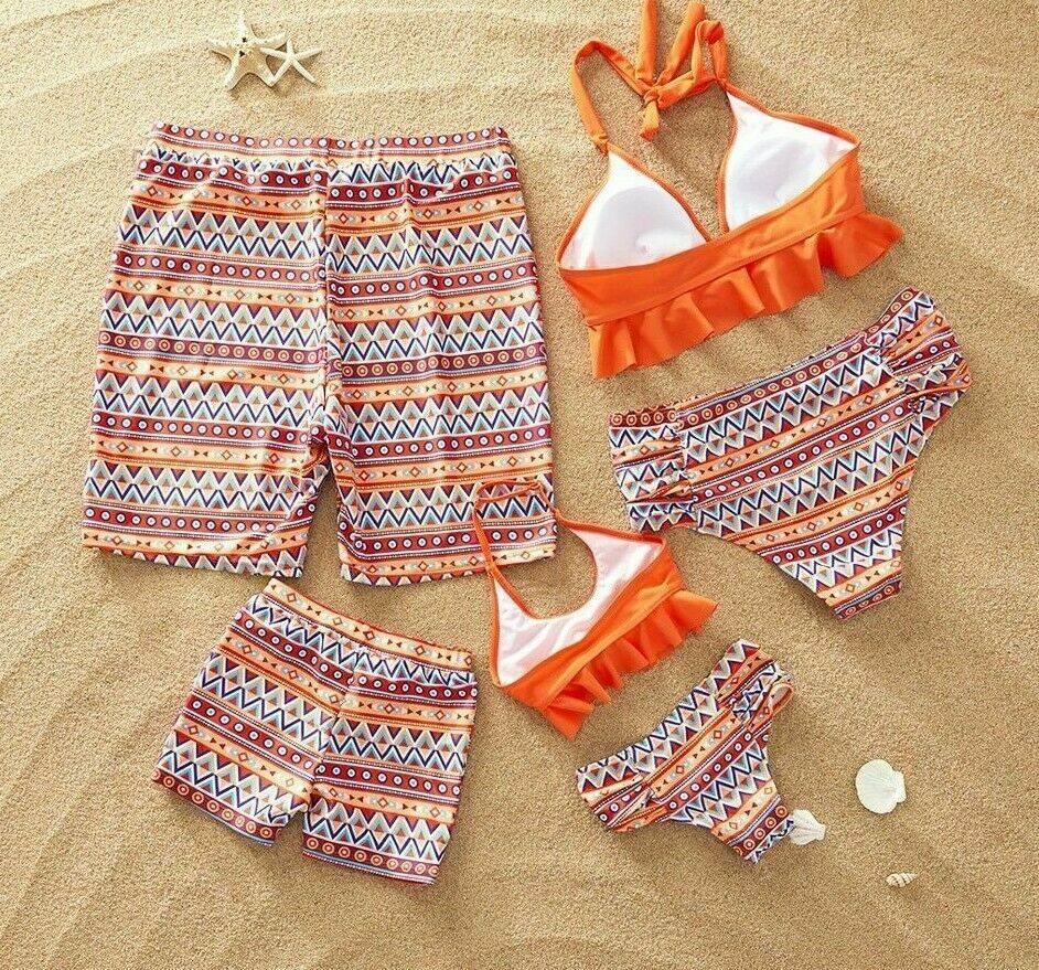 Family Tropical NewLeaf Print Swimsuit-STYLEGOING