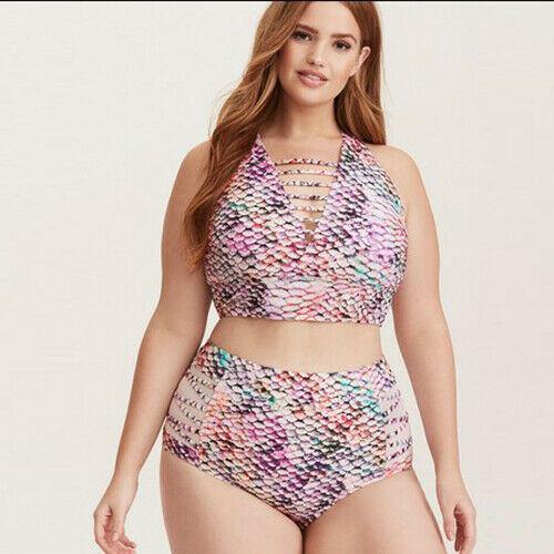 Plus Size Floral Padded Bra Bikini Set-STYLEGOING