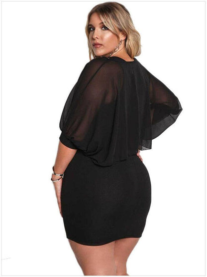 Plus Size Bodycon Cocktail Dresses-STYLEGOING