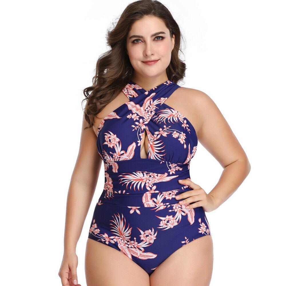Plus Size Swimwear One Piece Swimsuit-STYLEGOING