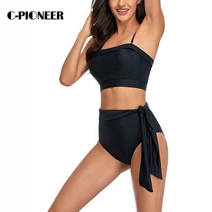 Black Sexy High Waist Bikini-STYLEGOING