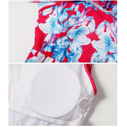 One Piece Plus Size Swimdress-STYLEGOING
