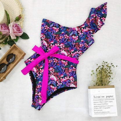 One Shoulder Swimwear Monokini Bikini-STYLEGOING