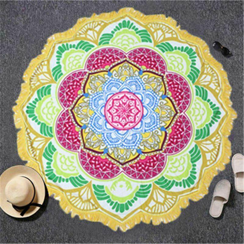 Women Beach Round Tasse Towel-STYLEGOING