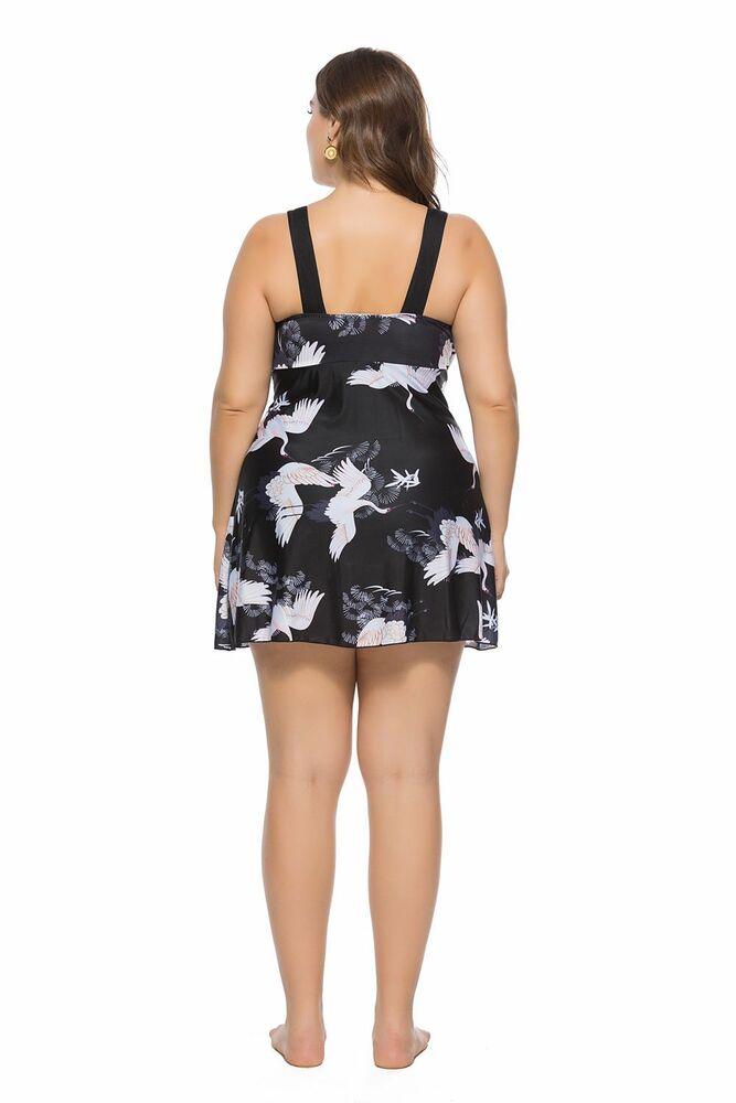 Plus Size Monokini One Piece Swimsuit-STYLEGOING