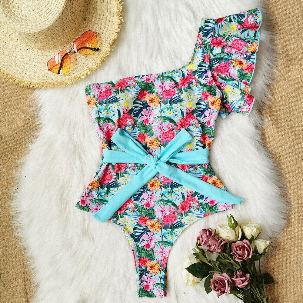 One Shoulder Swimwear Monokini Bikini-STYLEGOING