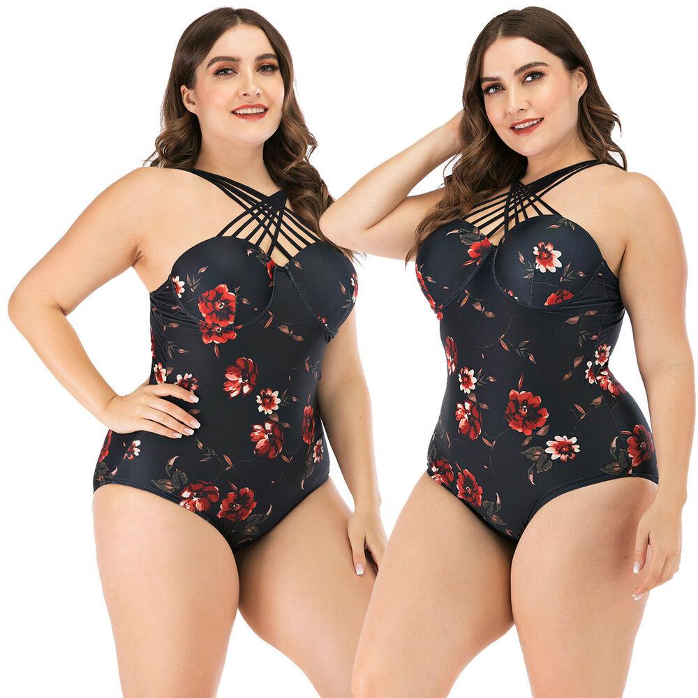 Plus Size Monokini Bikini Swimwear-STYLEGOING