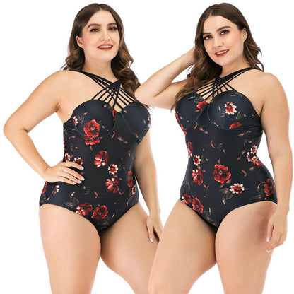 Plus Size Monokini Bikini Swimwear-STYLEGOING